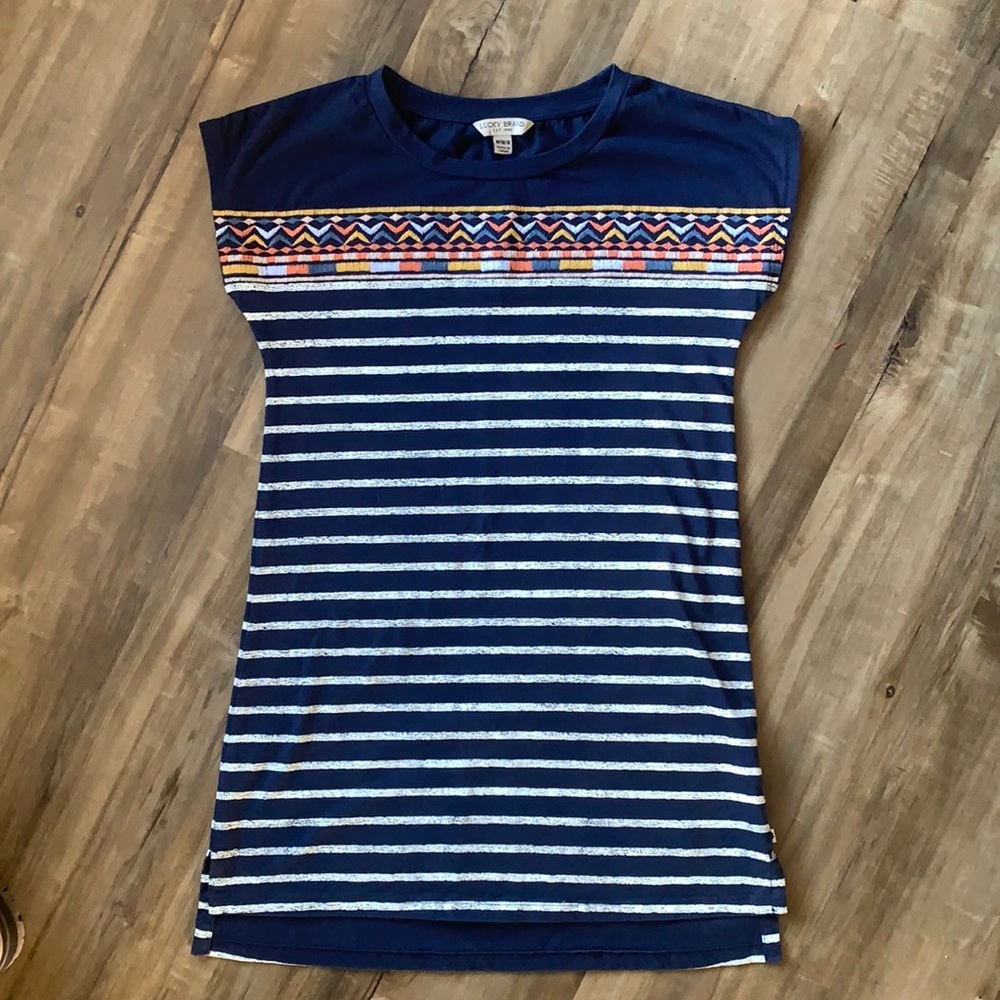 Women’s Lucky Brand striped tee size M